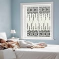 thumbnail image 4 of Black White Boho Window Privacy Film, Vintage Ethnic Tribe Abstract Art Retro Static Cling UV Sun Blocking Tint Film Heat Control Windows Films for Bedroom Bathroom, Window Stickers 17.7"x39.3", 4 of 8