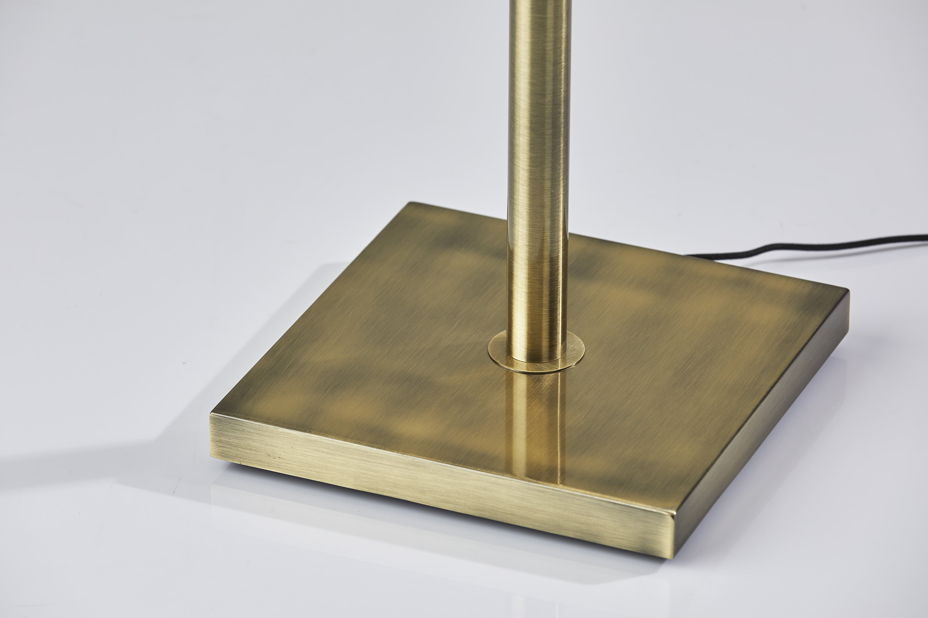 Harriet LED Floor Lamp with Antique Brass Finish