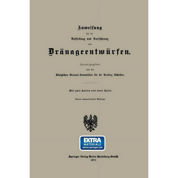 Anweisung Für Die Aufstellung Und Ausführung Von Dränageentwürfen, (Paperback)