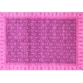 thumbnail image 1 of Ahgly Company Indoor Rectangle Abstract Pink Modern Area Rugs, 4' x 6', 1 of 4