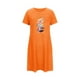 thumbnail image 5 of Camisón corto de mujer, vestido de largo medio con estampado de moda, camisón corto extragrande de mujer, camisón de manga corta con estampado de pecho a la moda, camisón de mujer, 5 of 5