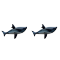 thumbnail image 1 of Floating Shark Float Toy Kids Inflatable Water Swimming Pool Simulation Whale Fish Animals Toys Outdoor Pool Accessories 2 pcs, 1 of 6