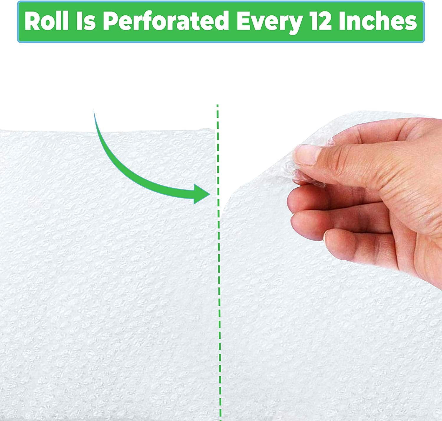 Mailerview Air Bubble Cushioning Wrap Roll 12 Inch x 175 Feet (30 Fragile Stickers Included)