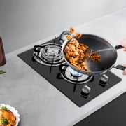 Autrinix Dual Burner Propane Stove, Piezo Ignition, High-Efficiency Cooking with Adjustable Flame for Home & Camping