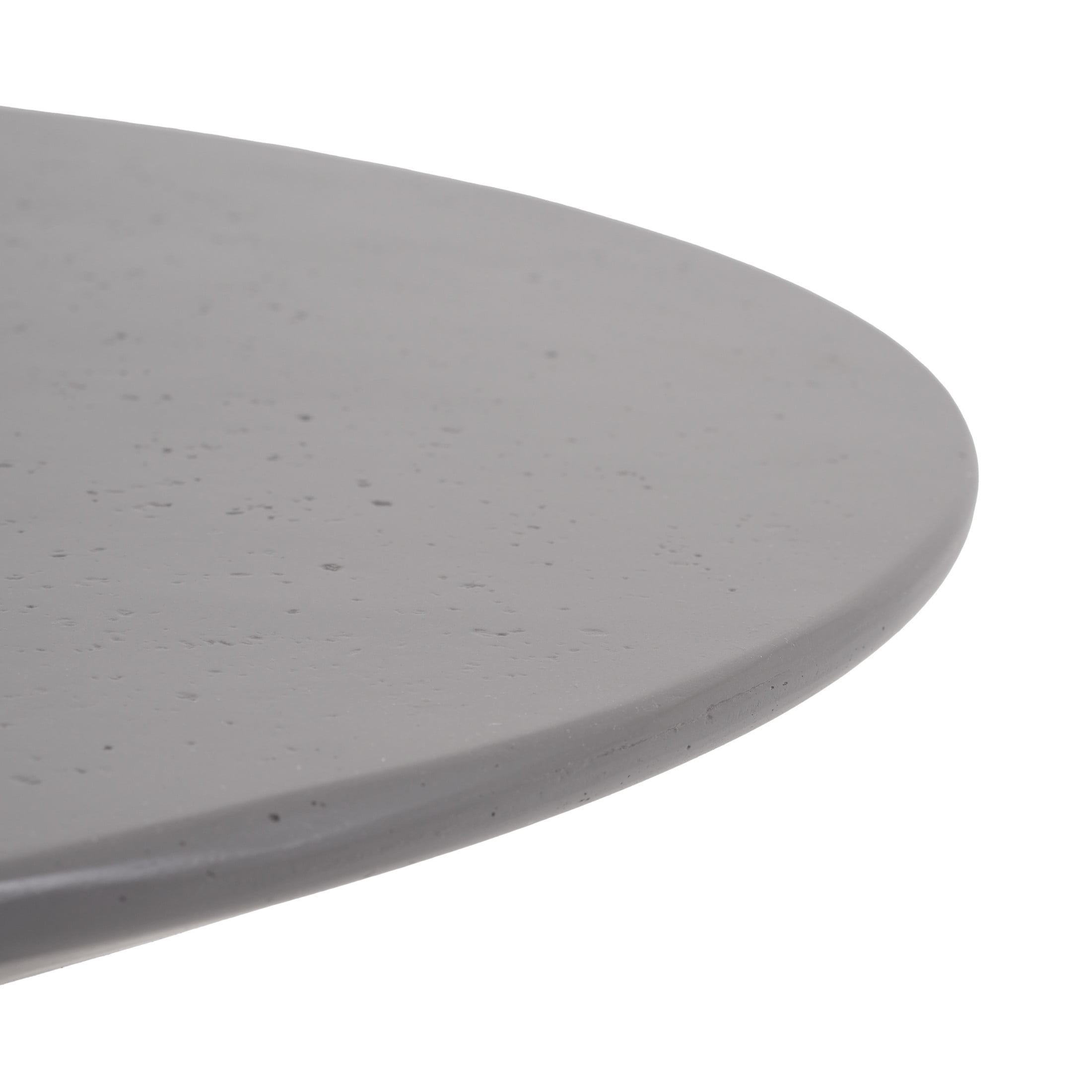 Christopher Knight Home 25.8" MgO Round Coffee Table, Indoor/Outdoor Accent Table, Gray