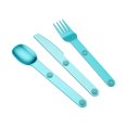 thumbnail image 4 of Juego de Cubiertos shamjiam para acampar utensilios de cocina Vajilla al aire libre para oficina mochilero Picnic Azul, 4 of 8