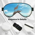 thumbnail image 4 of Fuzoiu Elephant Giraffe Print Sleep Masks,Eye Masks with Adjustable Strap for Sleeping,Night Eye Shade for Women Men,Eye Cover for Full Night's Sleep, Travel and Nap, 4 of 7