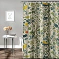 thumbnail image 2 of Orinice Lemon Tree Floral Bird Shower Curtain,Botanical Aesthetic Shower Curtain Sets for Bathroom with 12 Hooks,Vintage Decorative Curtain for Women Girls Waterproof Bathroom Curtain, 69x72, 2 of 7