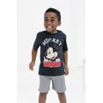 thumbnail image 2 of Disney Mickey Mouse Infant Baby Boys T-Shirt and Mesh Shorts Outfit Set Infant to Little Kid, 2 of 5