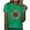 Green, variant on Alllist Womens Tops Clearance Under $5 Short Sleeve Crew Neck Graphic T-Shirts T Shirts for Women