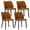Lightbrown, variant on AFO Mid Century Modern Dining Chairs Set of 2, Upholstered Parson Fabric Side Chairs with Rubberwood Legs, Beige