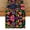 Black 1, variant on Sm:)e 13"x72" Black Floral Dia De Los Muertos Serape Table Runner, Polyester, Mexican Fiesta Design, Party Kitchen Dining Decoration