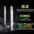 thumbnail image 5 of 10-Pack Double End Screwdriver Bits, Magnetic Phillips Bits #2 For Impact Driver, 1/4" Hex-Shank S2 Steel CNC Machined Tips$$Tools & Hardware Other, 5 of 7