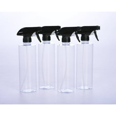 Chemical Resistant Heavy Duty Bottle and Sprayer - Custom Fit Sprayer with Adjustable Nozzle - 16 oz Value Pack of