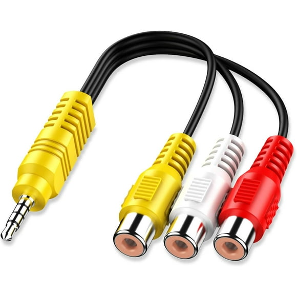 Reemplazo para Cable Adaptador de Componente TCL TV Video AV, Cable de Conversión de Señal CBF a 3 RCA AV