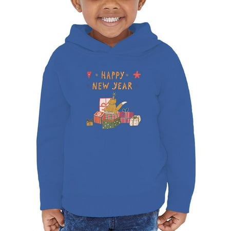 

Happy New Year Cat W Presents Hoodie Toddler -Image by Shutterstock 4 Toddler