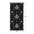 thumbnail image 5 of Black White Gothic Butterfly Sun Moon Flower Pattern Shower Curtain 36"x72" ,Bathroom Decorative Shower Curtains Set with 12 Hooks,Modern Waterproof Washable Shower Curtain, 5 of 6