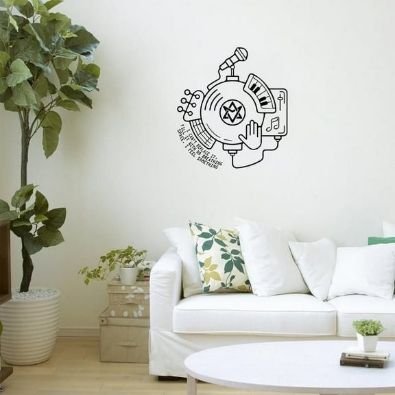 Astro Song Logo KPOP Band Wall Decals Music Artist Song Lyrics Singer Dancer Korean Pop Group for Boys/Girls Art Room Music Room Studio Home Bedroom Vinyl Wall Art Decals Decoration (10x10 inch)