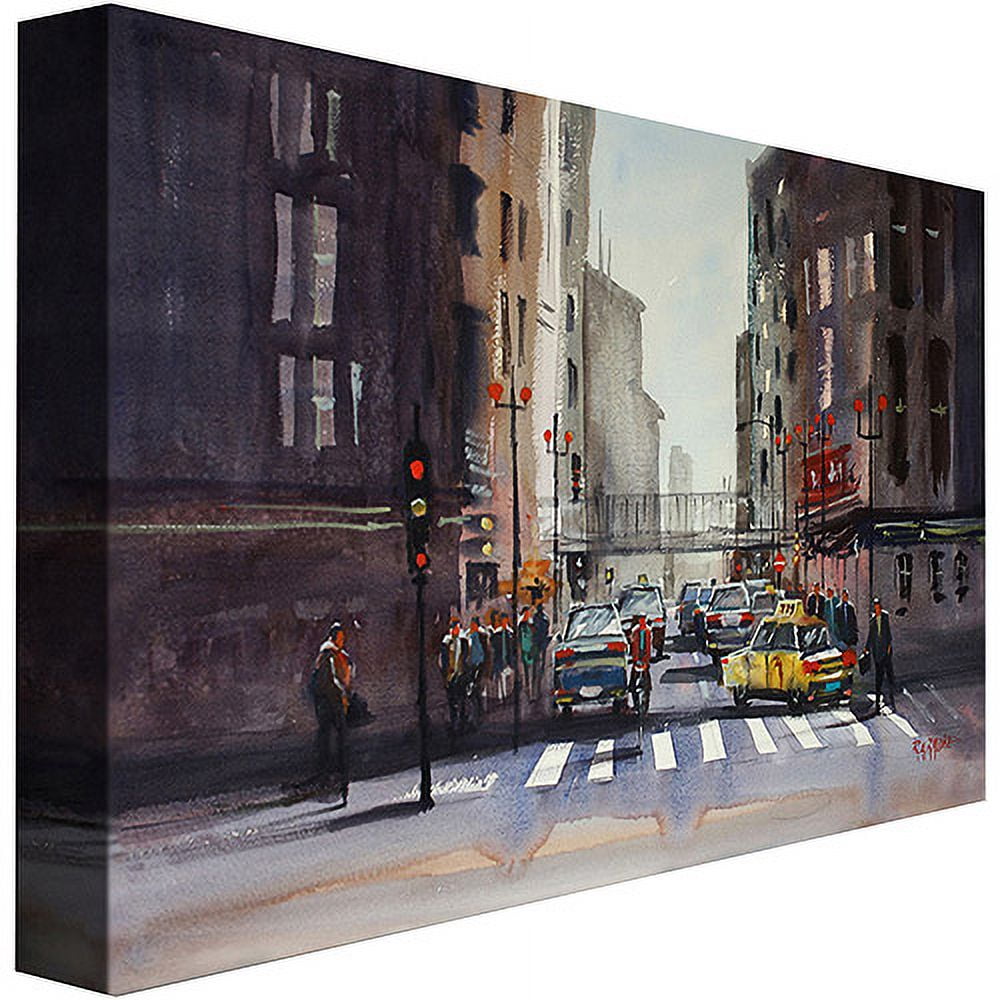 Trademark Art "Downtown Chicago" Canvas Art by Ryan Radke