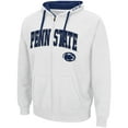 thumbnail image 2 of Men's Colosseum White Penn State Nittany Lions Big & Tall Full-Zip Hoodie, 2 of 3
