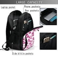 thumbnail image 3 of Yiaed Orchids Flowers Print Laptop Backpack,Business Travel Durable Laptops Backpack with USB Charging Port,Water Resistant College Computer Bag, 3 of 5