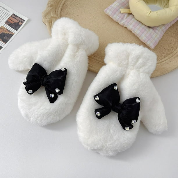 Guantes de terciopelo de invierno, guantes gruesos y cálidos, guantes para mujer, guantes para exteriores a prueba de frío, guantes para mujer