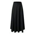 thumbnail image 4 of Ladies Fashion Casual High Waist Skirt In Pure Color Flare Skirt Plaid Skirt plus Size Women's Skirts Lingerie Skirt Full Size Bed Skirt plus Size Denim Skirt Workout Skirts for Women Toddler Cheer, 4 of 5