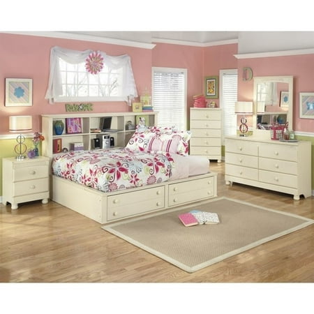 Ashley Cottage Retreat 5 Piece Wood Full Bookcase Bedroom Set