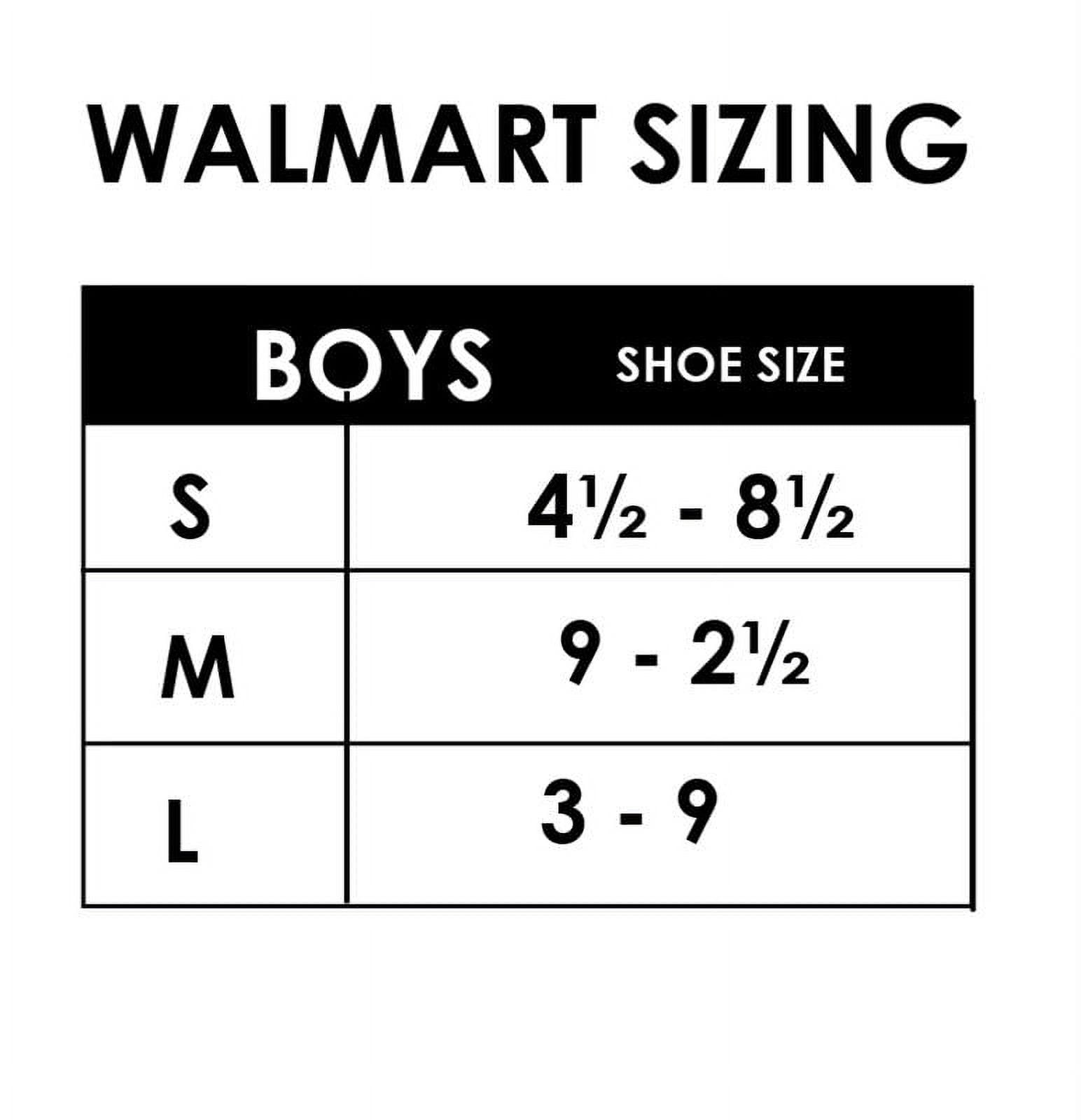 Nike boys socks size chart sales