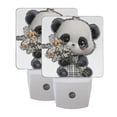 thumbnail image 7 of LED Sensor Night Light Auto On/Off Dusk to Dawn Lamp for Bedroom Hallway Cute Big-eyed Panda 2 Pack, 7 of 7