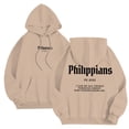 thumbnail image 2 of Christian Hoodies for Men 2025 Philippians Hoodie Long Sleeve Hooded Sweatshirt with Pockets Pullover Mens Hoodies, 2 of 7