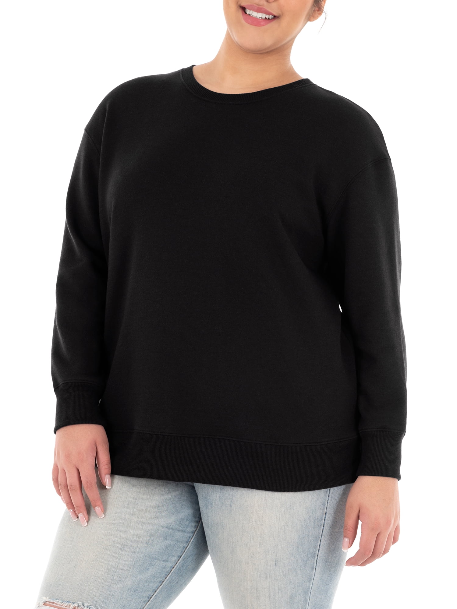 Terra & Sky Women's Plus Size Fleece Sweatshirt