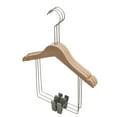 thumbnail image 3 of 5Pcs Solid Wood Onesie Hangers Log Unpainted Suit Hanger Set for Children, 3 of 3
