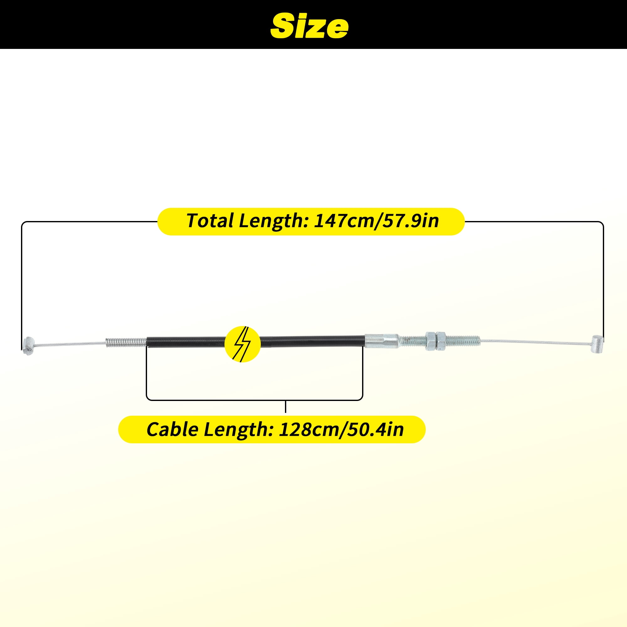 Unique Bargains Lawn Mower Throttle Cable for Honda Models with Brake Cable Replacement