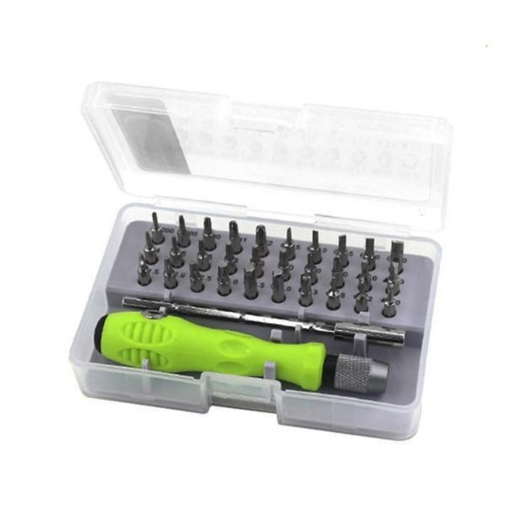 LigoWave 32-in-1 Screwdriver Set ,Multipurpose Disassemble Electronic Repair Tools, Portable Phone Repair,Green