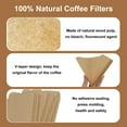 thumbnail image 2 of 200 Count Cone Coffee Filters,Coffee Filter Papers Suitable for V60 Size 02,Unbleached Coffee Filters, 2 of 7