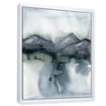 thumbnail image 3 of Designart 'Minimalistic Landscape of Mountains Snow and Trees' Modern Framed Canvas Wall Art Print, 3 of 5
