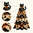 thumbnail image 3 of DIY Halloween Quilted Fabric Tree Kit, 3D Padded Patchwork Sewing Craft Kit for Tabletop, Mantel & Seasonal Home Decor, Gift for Crafters, 3 of 8