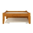 thumbnail image 3 of AFI Concord Twin Wood Platform Bed with Footboard and Twin Trundle, Light Toffee, 3 of 6