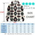 thumbnail image 5 of Rebaike Men's Tribal Aztec Pattern Hoodie Vintage Western Pullover with Kangaroo Pocket Casual Fall Winter Sweatshirt, 5 of 8