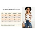 thumbnail image 6 of McVanedy Women's Long Sleeve Button Down V Neck Argyle Knit Cardigan Sweater S-XL, 6 of 6