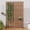 Brown, variant on MAYEERTY 2-Piece Outdoor Metal Privacy Screen 6ft × 3ft White, 6-Panel Brick Pattern Decorative Screen for Garden