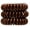 Brown, variant on invisibobble Original Spiral Hair Tie- Crystal Clear 3 pc
