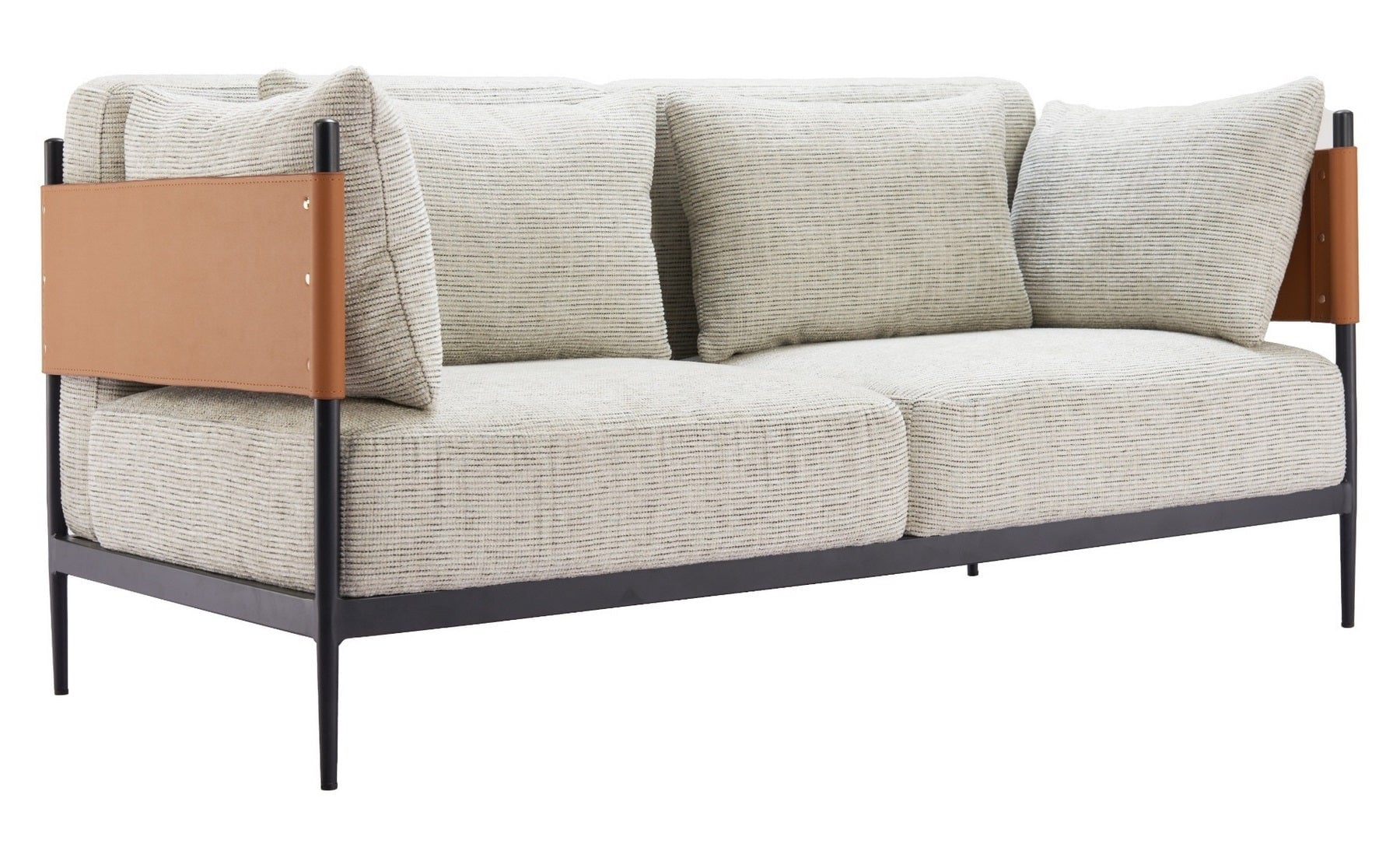 Chaise de bureau en polypropylène blanc, 60 x 60 x 79/89 cm | Lina