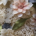 thumbnail image 4 of Designart "Vintage Floral Lace Veil In White V" Floral Blackout Curtain Single Panel, 4 of 4