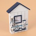 thumbnail image 4 of Mediterranean Style Wooden Key Cabinet Nautical Style Wall Mounted Wooden Key Holder Storage Box Cabinet, 4 of 5