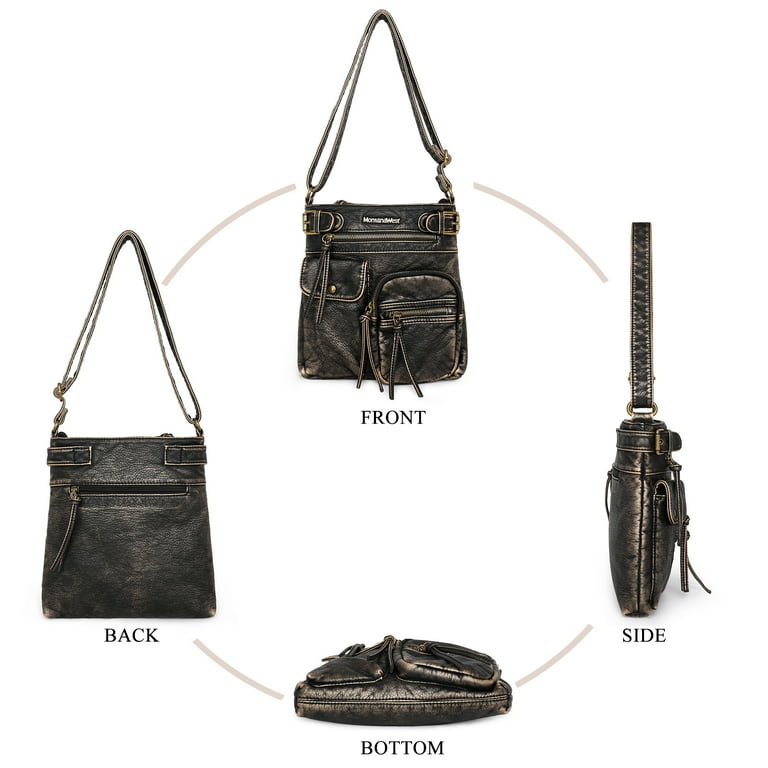 Montana West Crossbody Bag for Women Soft Washed Leather Montana West Crossbody Bag for Women Soft Washed Leather
