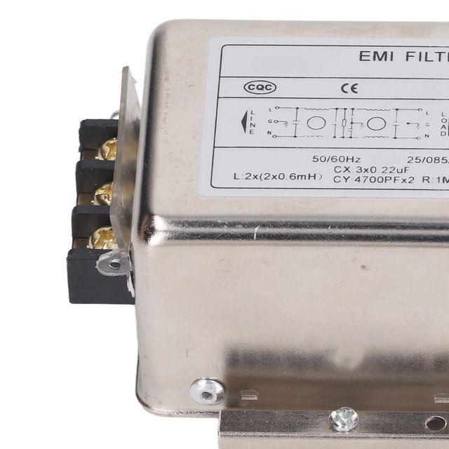 Filtro de potencia, filtro EMI Filtro de ruido antiinterferencias Filtro EMI de potencia Valor excepcional