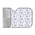 thumbnail image 2 of YFYANG Front Windshield Sun Shade, Lighthouse Sail Boat Seagull Graffiti Foldable Car Visor for Cars, Trucks, SUVs, Small, 2 of 9