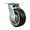 Swivel - No Brake - Black, variant on 4 Inch Rubber on Aluminum Wheel Rigid Caster with Roller Bearing Service Caster